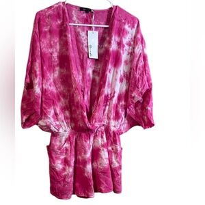 Yana K pink tie dye swim cover